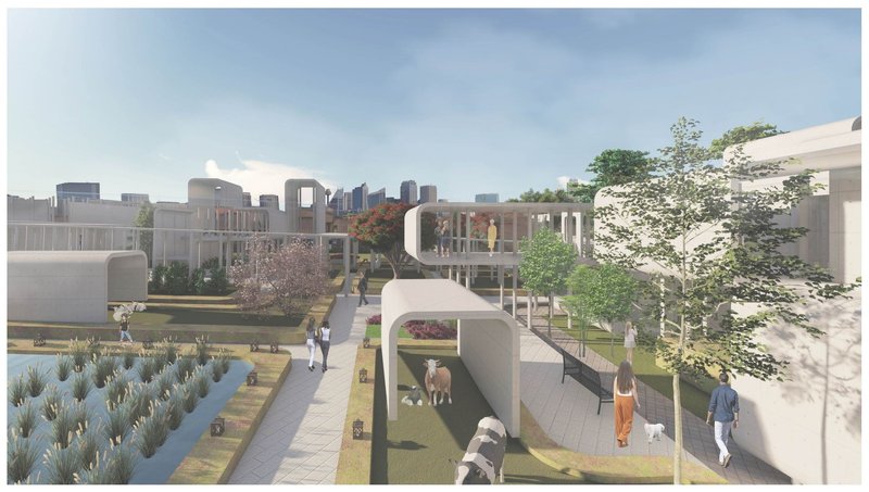 Architectural innovation unites community, sustainability, and refugee support in Colombia.