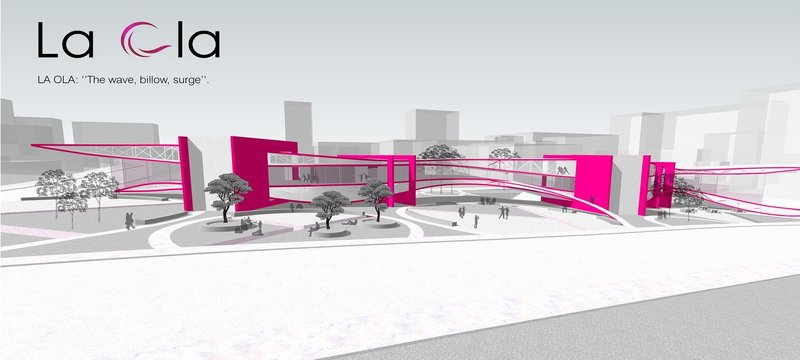 La Ola: Integrating vibrant street dance into urban architectural design.