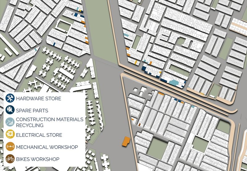 Material harvest map