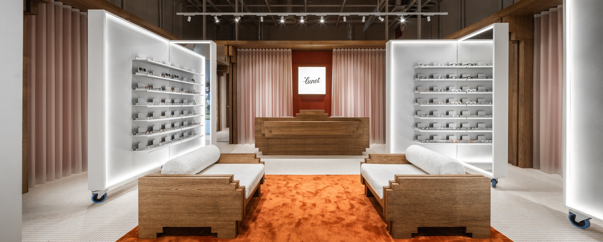 Contemporary Eyewear Store Design: Lunet Boutique by Bogdan Ciocodeica Studio