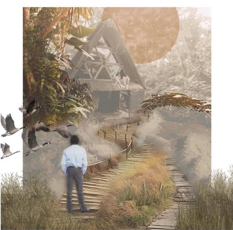 Journey's start: Nature's path, a mindful escape.