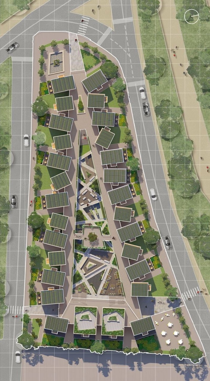 Urban integration: San Victorino's design blends seamlessly with its surroundings.