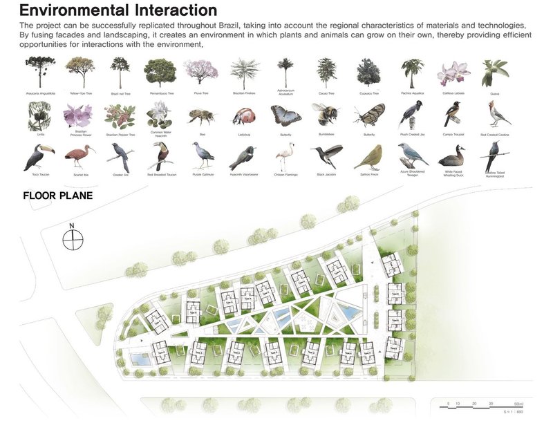 Harmony with nature: San Victorino's design fosters biodiversity and ecological interaction.