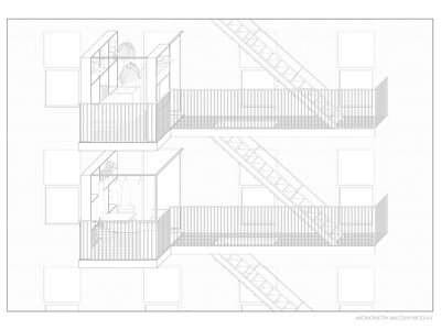 NYC STAIRWAY TO BALCONIES