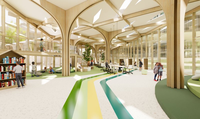 Library_Discussion &amp; Communication Learning Space :&nbsp;harmony of nature, learning, and communication