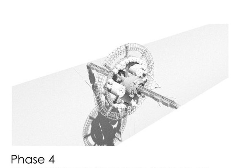 Phase 4: Forming the outer ring channel structure.