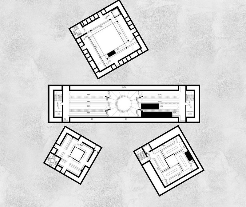 Crematorium Floor Plan: Spaces for reflection and transition.