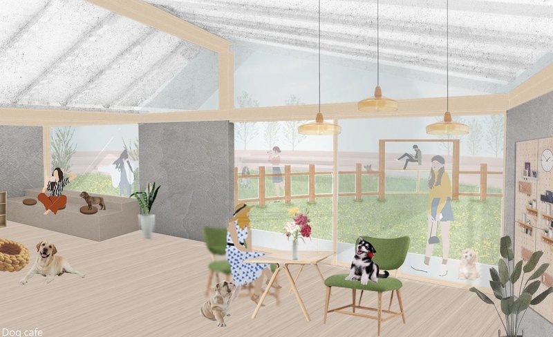 Dog date at the Doq Cafe