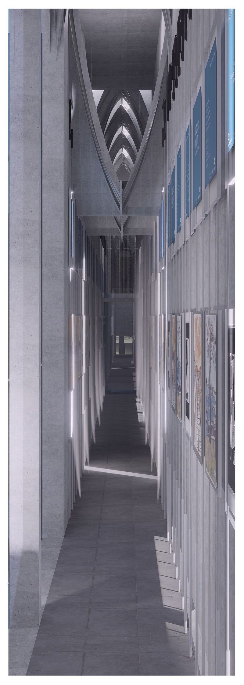 "Silence" gallery: Bob Dylan lyrics in a minimalist space.