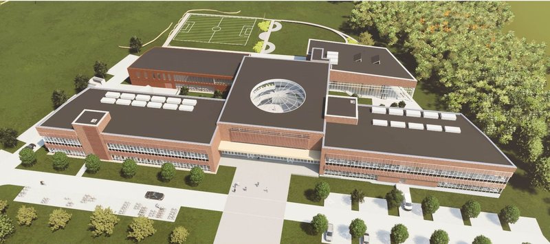 Aerial view of Bristol Technical Institute design.