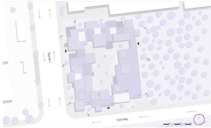 Dissolve: A school interwoven with its surroundings.