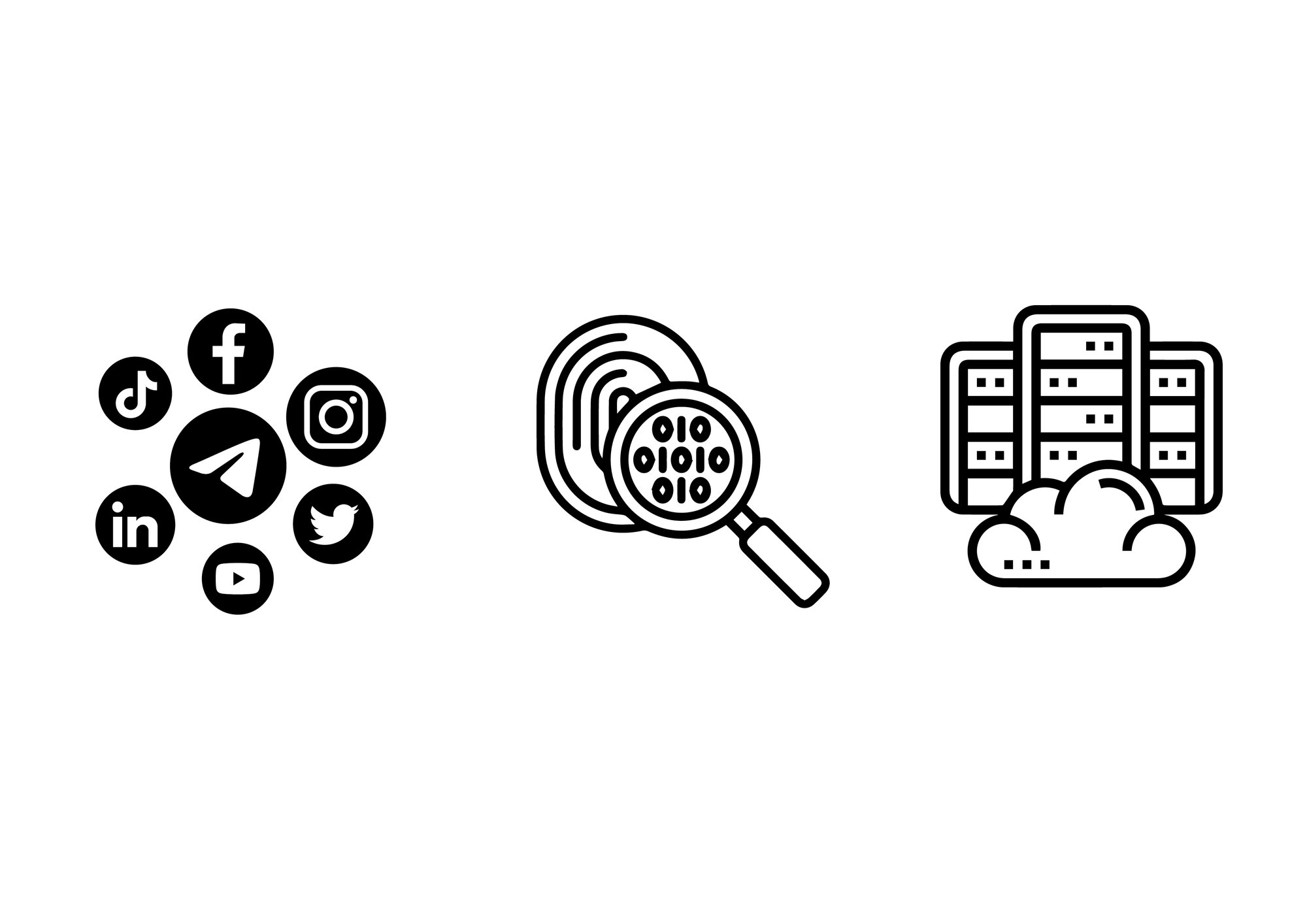 How Data on the Internet Affects Societies: Social Media, Digital Forensics, Data Centers in Space