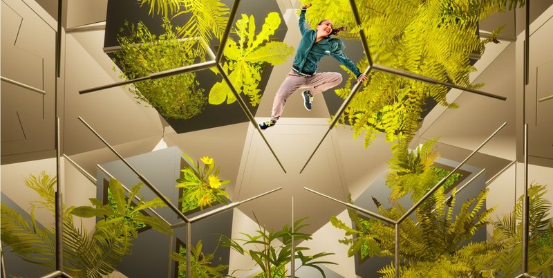 Greenhouse module in the FLOCK lunar habitat.