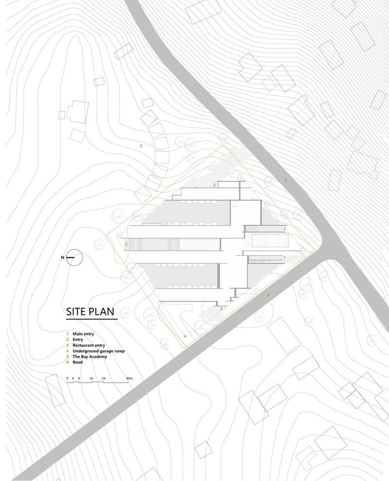 Detailed site plan of the VALLEY Hotel layout.