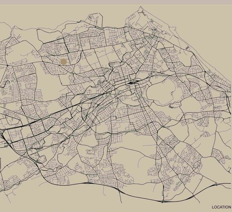 Map showing the Art Therapy Centre's location in Edinburgh.