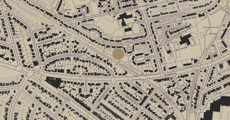 Detailed neighborhood map pinpointing the Art Therapy Centre.