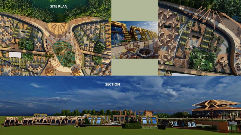 Netura Urban Plan: Site and Section Overview.