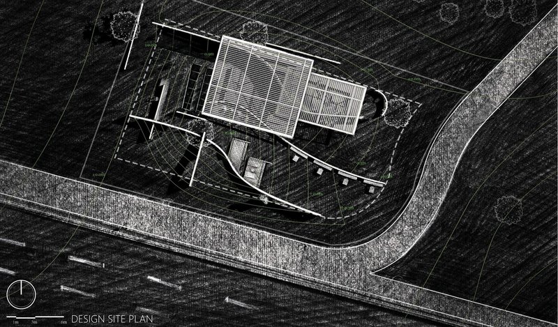 Detailed site plan showcasing layout and landscape integration.