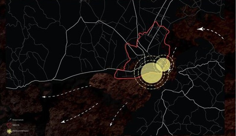 Site analysis map for Hydro Vulcan Transmutation deployment.