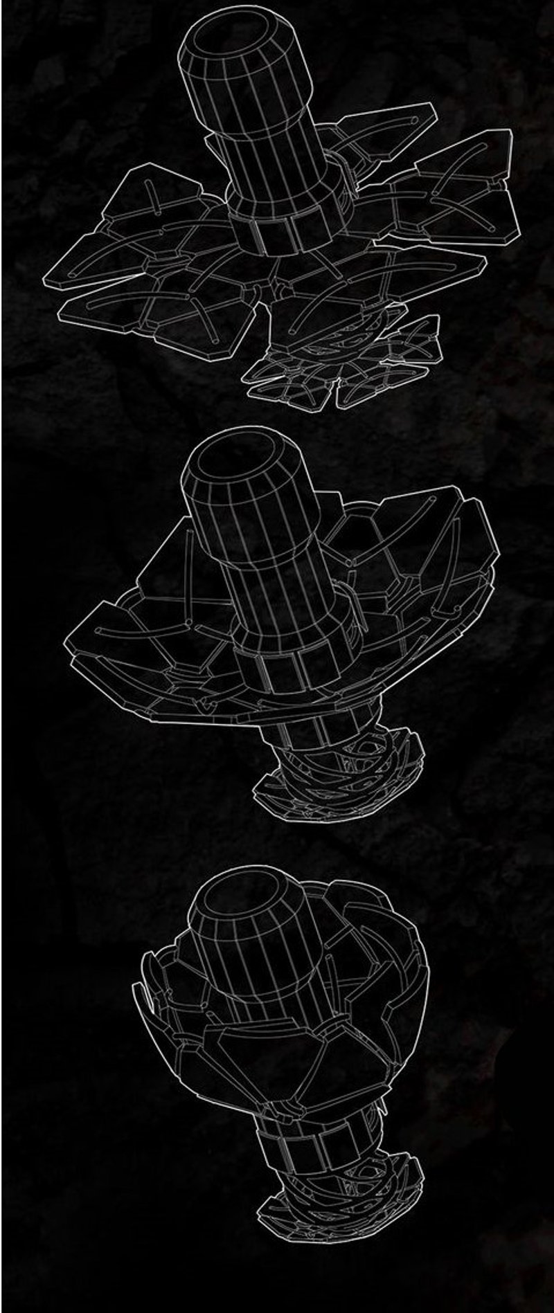 Sequential design stages of the Hydro Vulcan Transmutation.