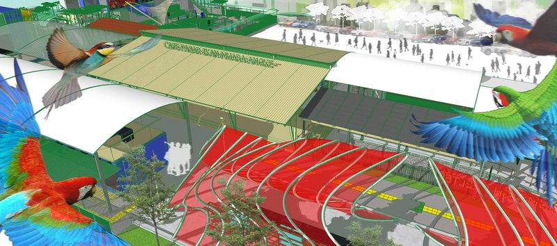 Main area aerial view.