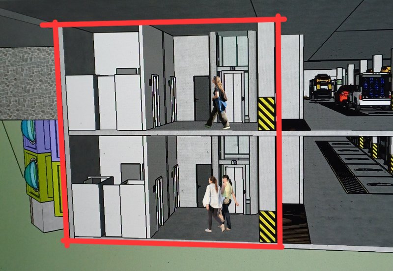 Elevator Section Muara South Gate