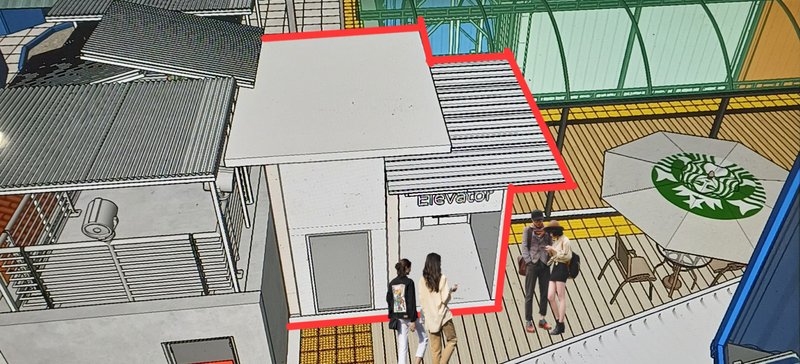 Muara South Gate Elevator Ground floor