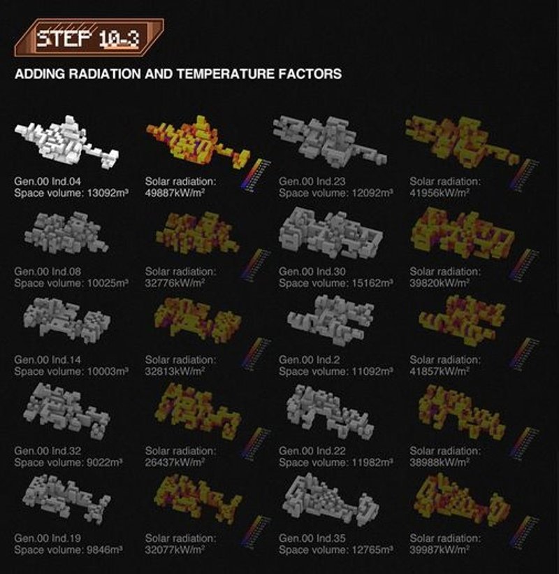 Incorporating radiation and temperature factors for lunar module design.