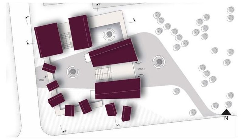 Top view showing DreamVision's interconnected learning spaces and layout.