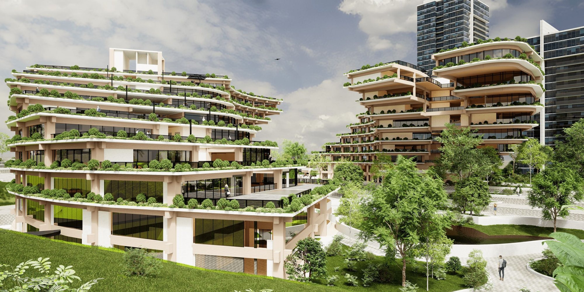 Green Nomad: A Visionary Co-living and Co-working Space in Singapore