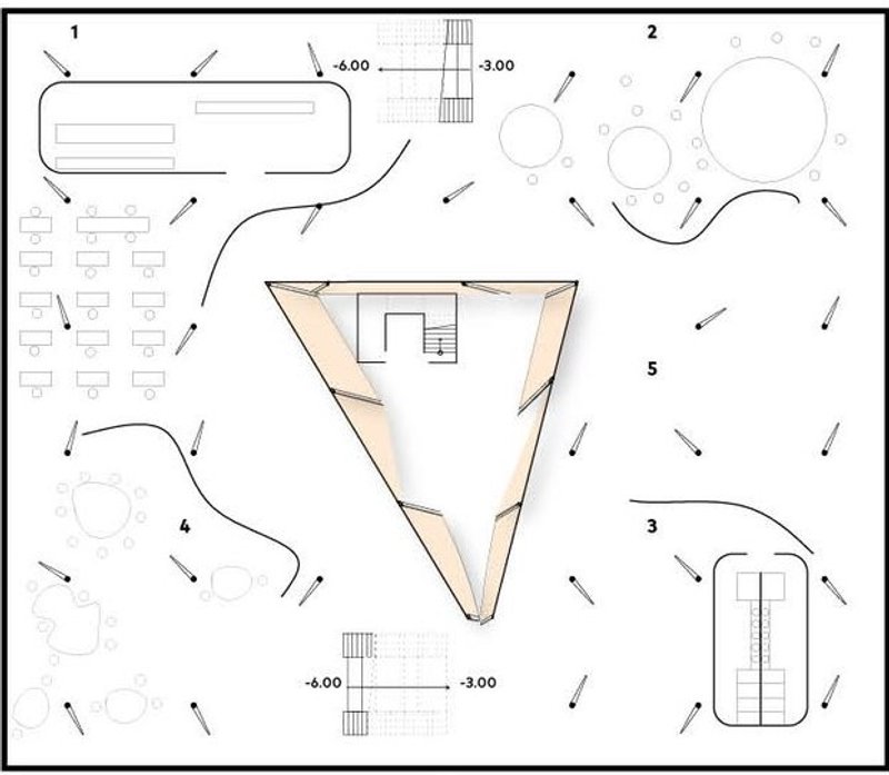 Cocoon's floorplan: Flowing spaces, integrated learning.