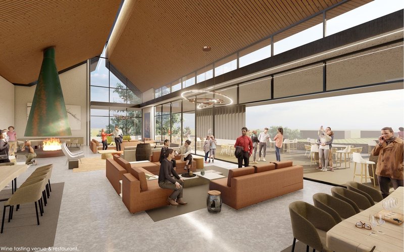 Wine tasting venue and restaurant with panoramic views.