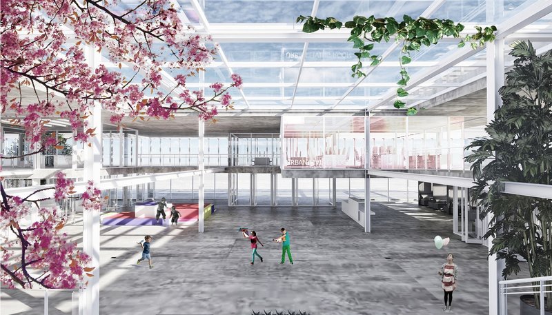 Open, airy, nature-filled space for exploration and play.