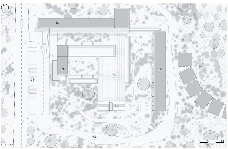 Comprehensive site plan of the Courtyards of Light project.