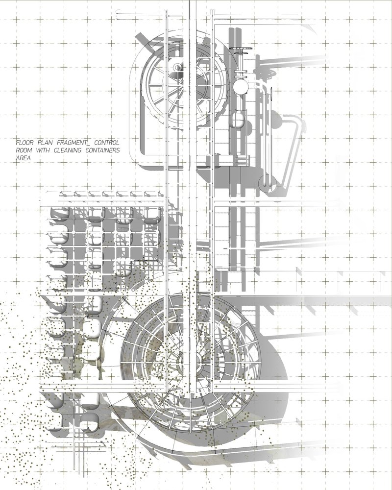 Architectural blueprint illustrating Feast of Flight Factory's innovative insect farm layout.