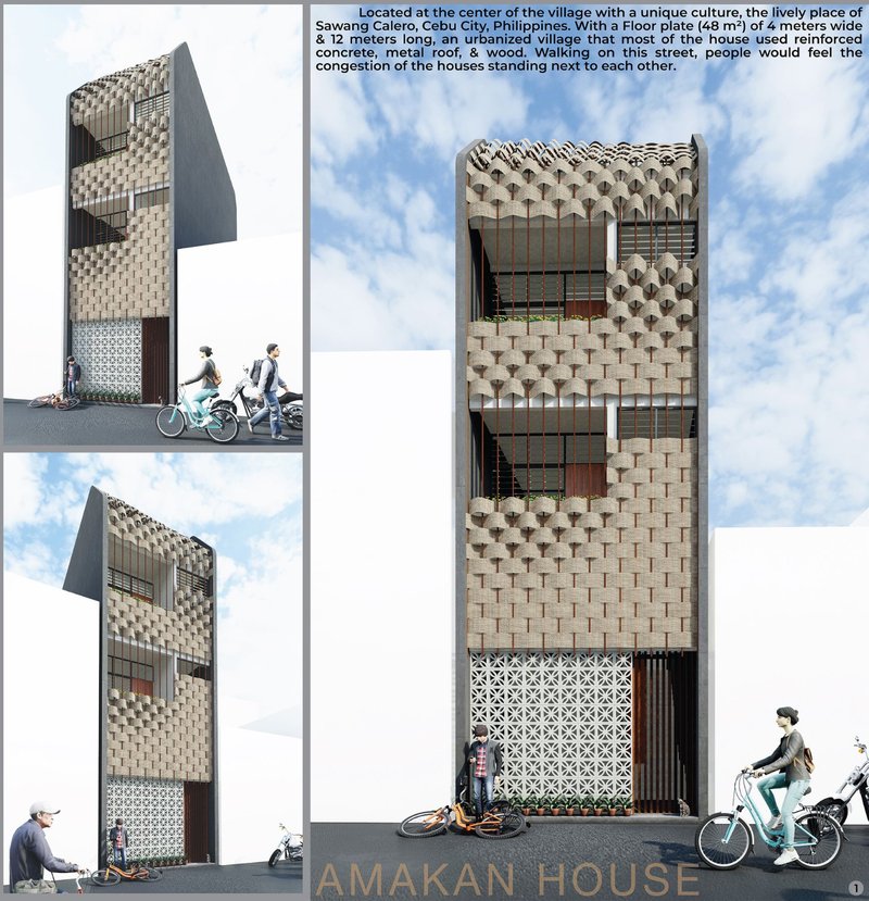 Amakan House by JM Studio and Maureen Chu — bamboo-clad micro-housing in Cebu City, Philippines