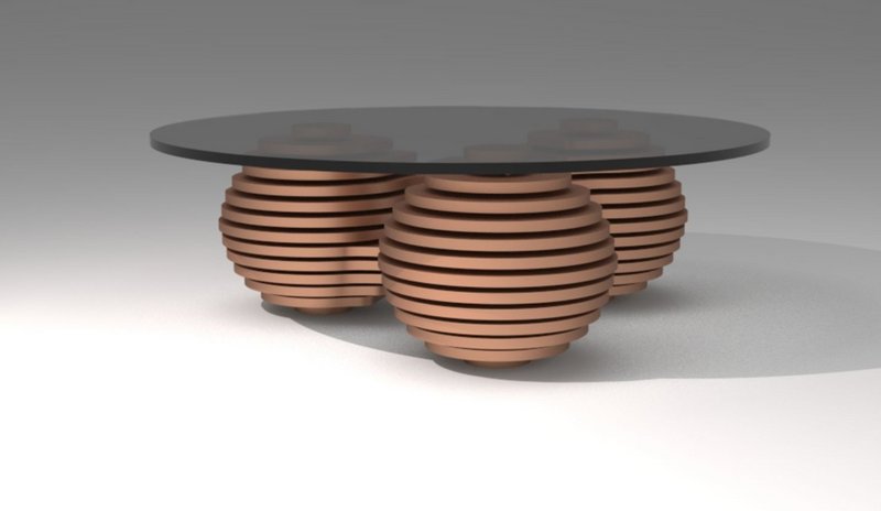 &nbsp; Table Orbs by Michael Sterling – A symmetrical, fabrication-ready furniture piece showcasing structural elegance.&nbsp;View project