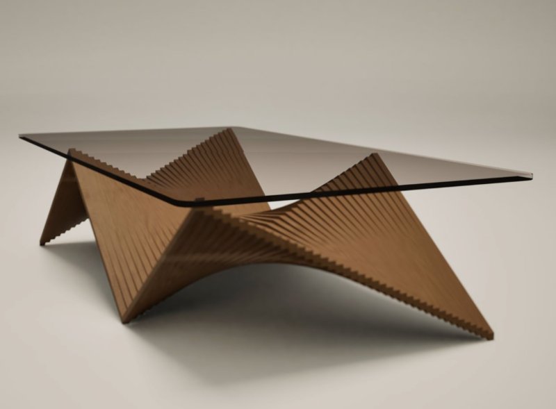 Hummingbird Table by Emanuel Rezende Bhering – A sculptural, fabrication-ready table design inspired by motion.&nbsp;View project