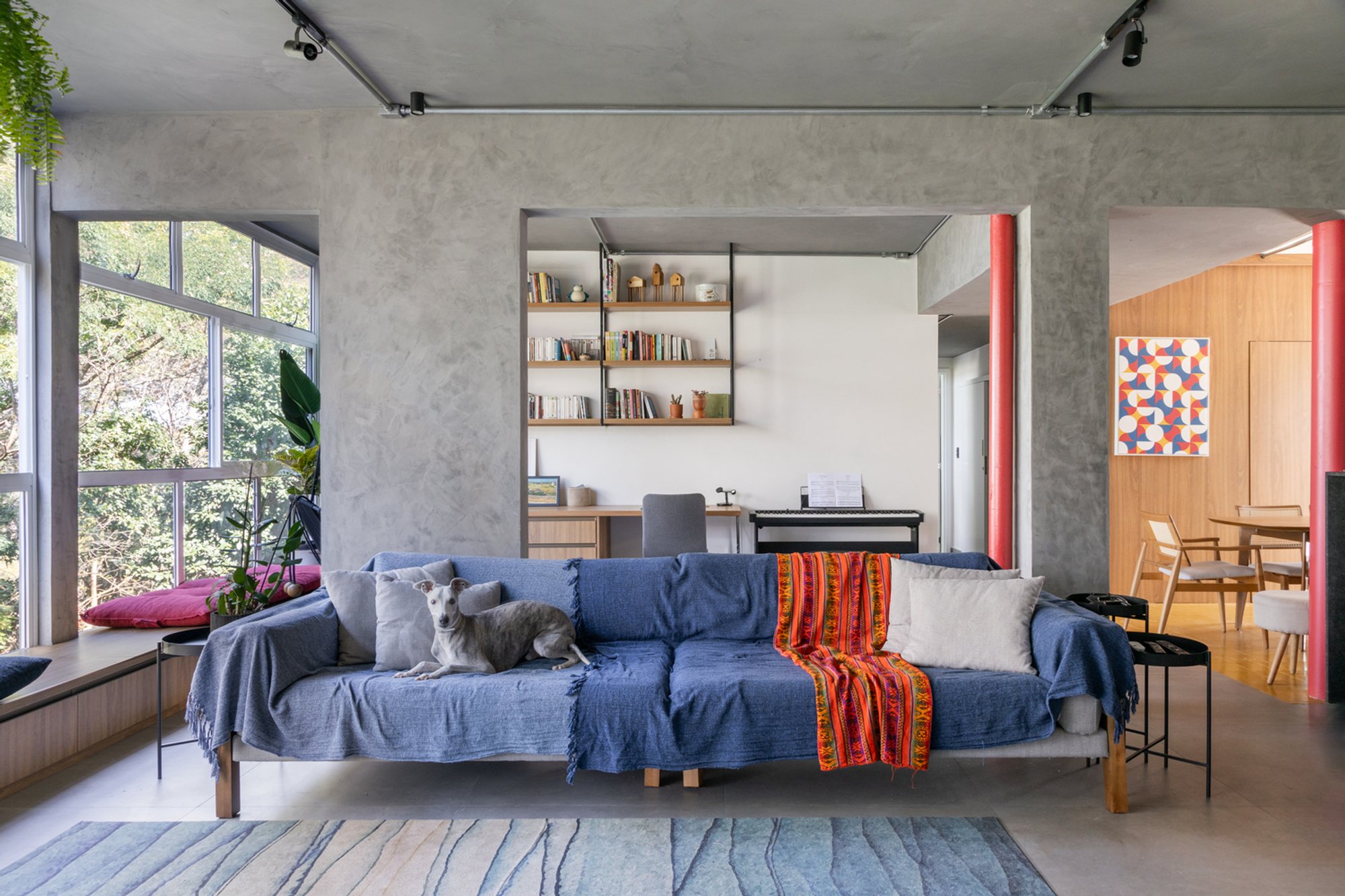 Casa Brasileira Apartment by Umdiedro Arquitetura: A Bold, Colorful Renovation in the Heart of Brasília