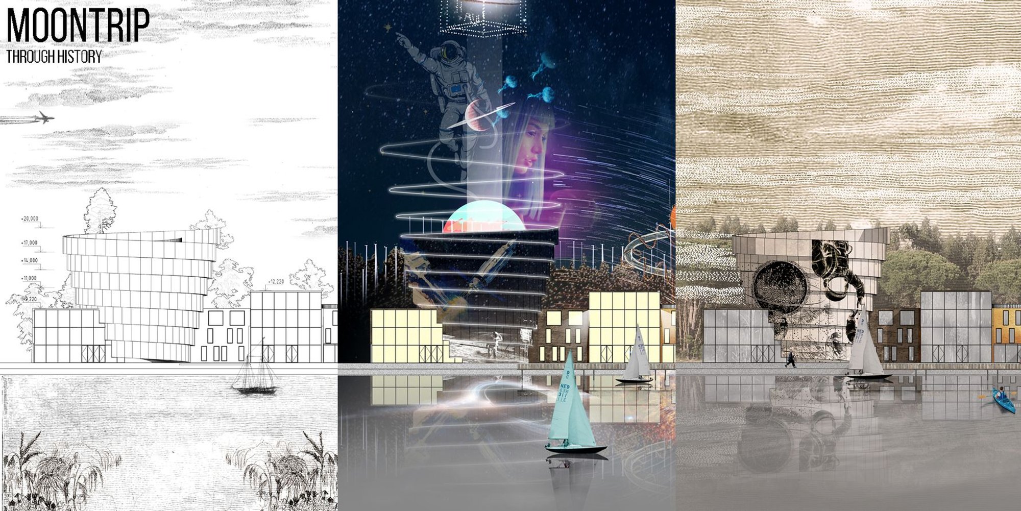 Moontrip Media Space: A Visionary Model of Adaptive Architecture and Space Exploration