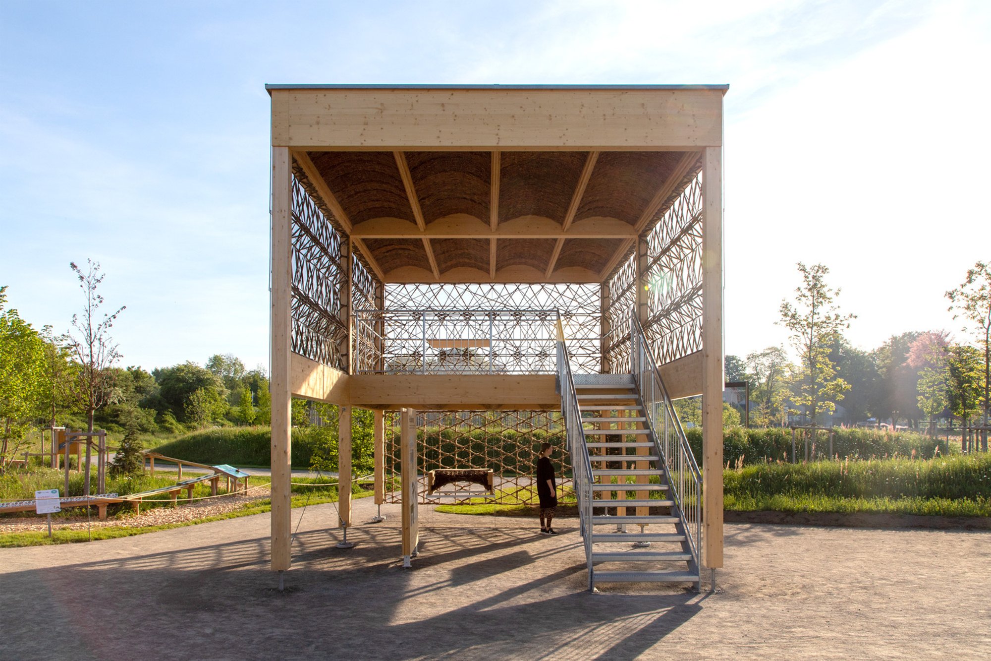 Circular Bio-Economy Architecture in ReSidence Pavilion by KIT and FibR GmbH