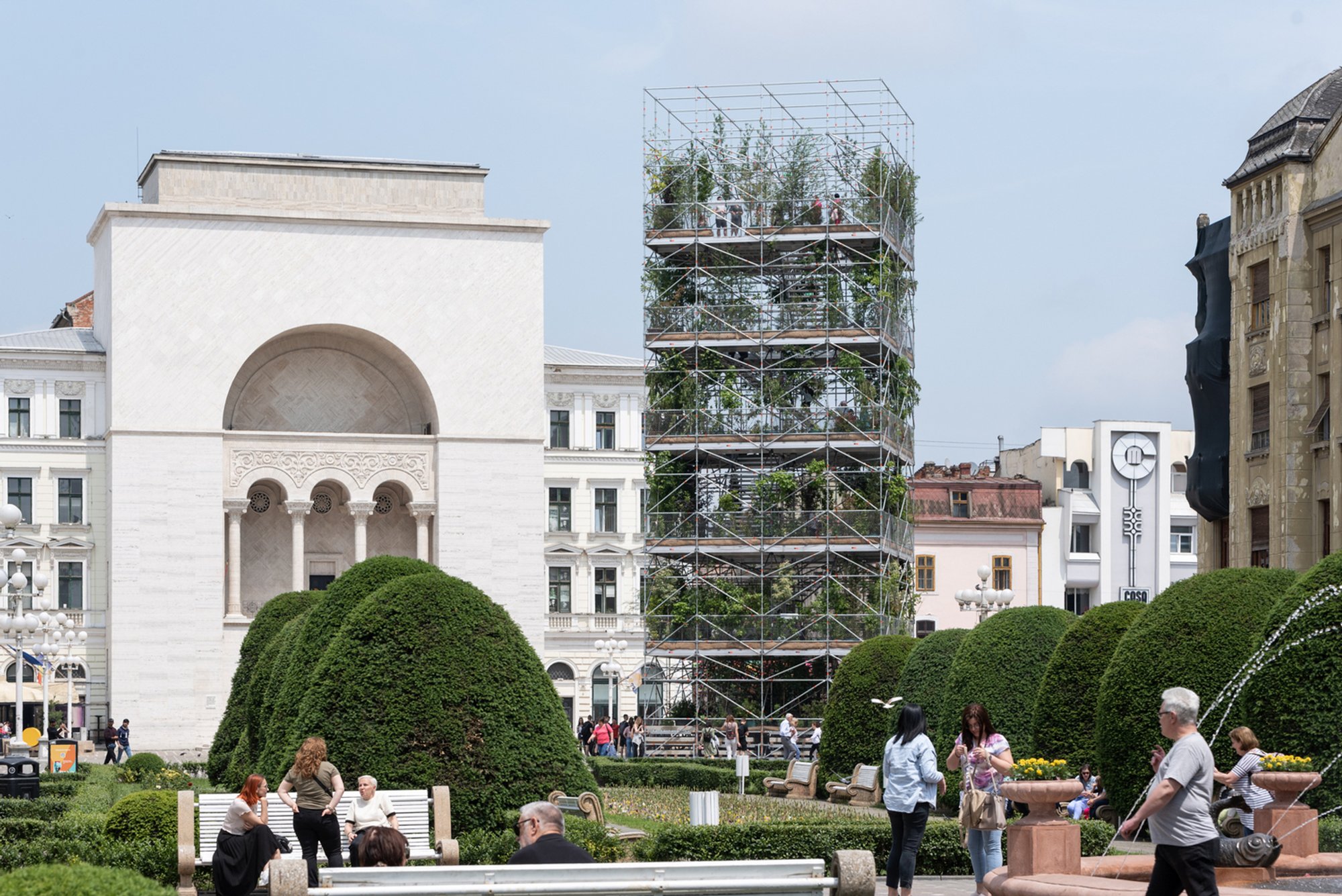 The Nursery Pavilion in Timișoara: A Vertical Garden Installation Blending Architecture, Art & Sustainability