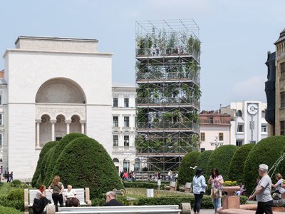 The Nursery Pavilion in Timișoara: A Vertical Garden Installation Blending Architecture, Art & Sustainability