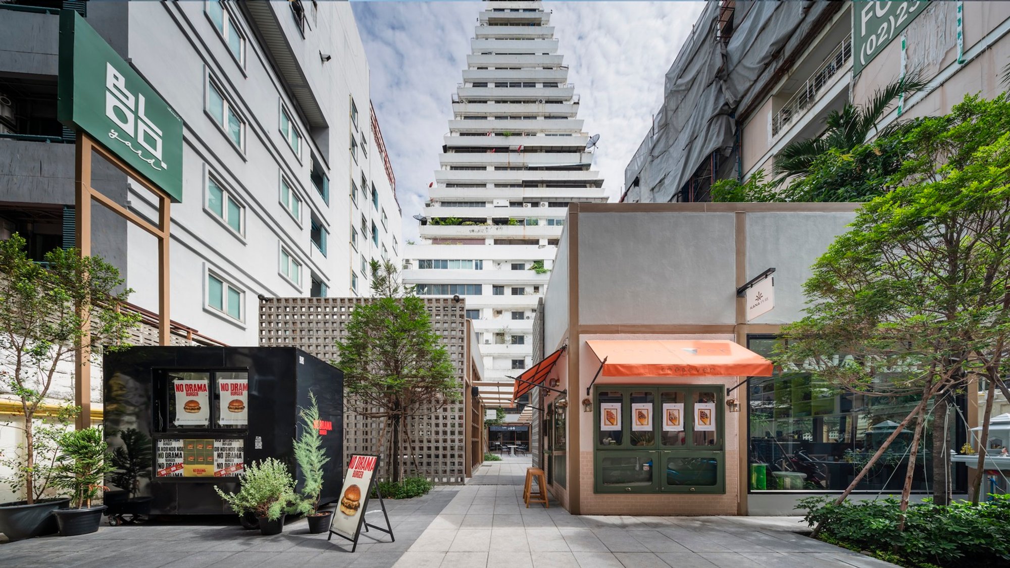 BLOQyard Restaurants & Cafés by Sixseven Studio: A Courtyard Revival in Bangkok’s Sathorn District