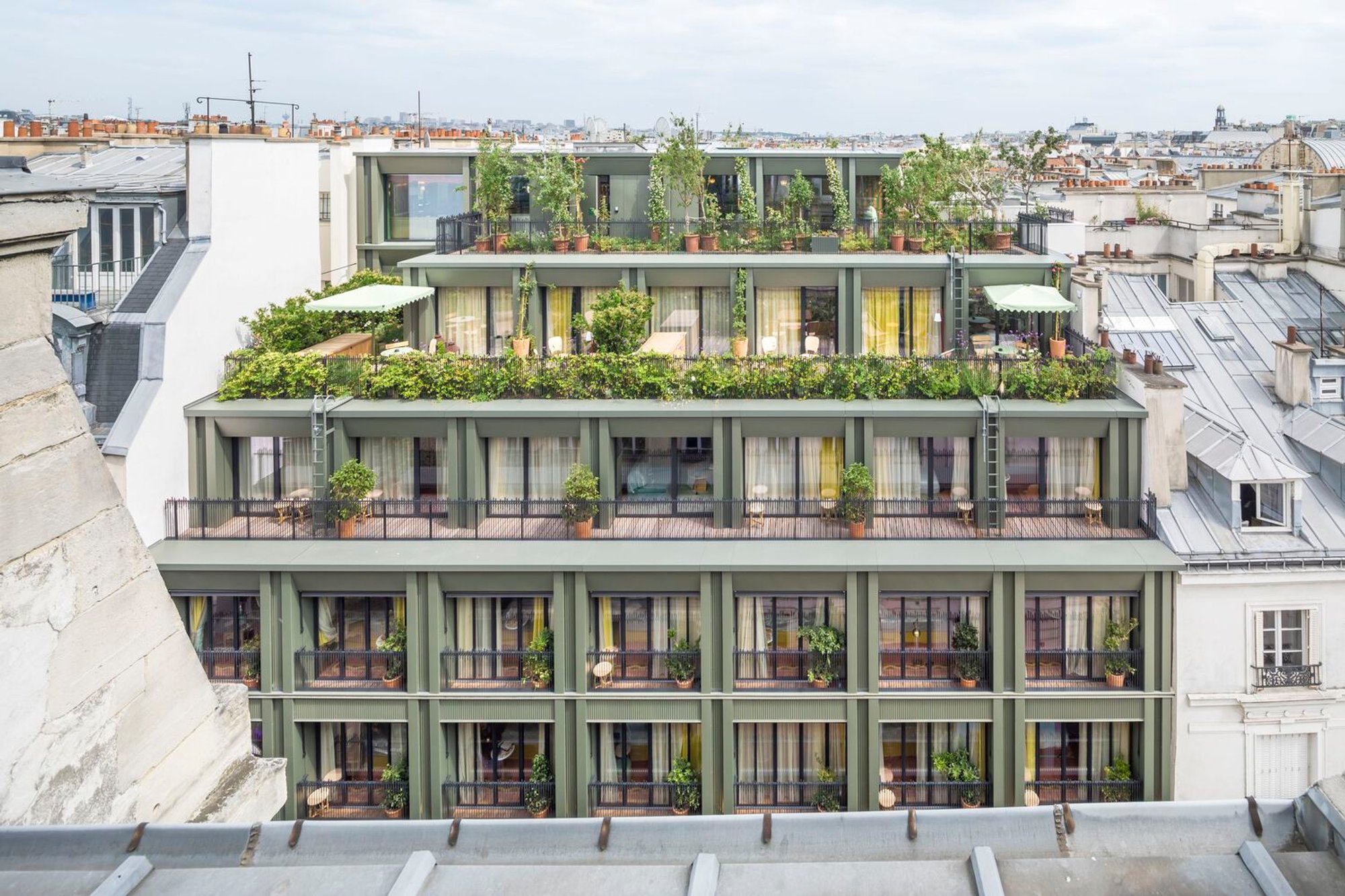 La Fantaisie Hotel by PETITDIDIERPRIOUX Architects: A Botanical Retreat in the Heart of Paris