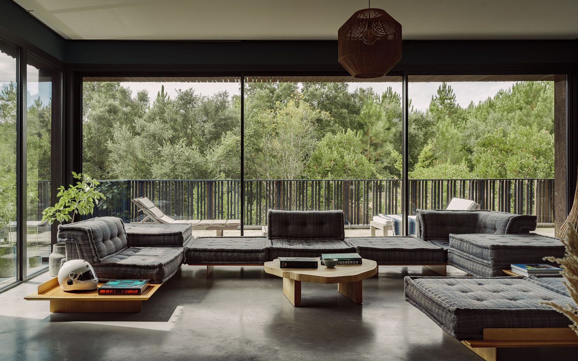 Elevated Forest House Design in France: House of Landes by Maud Caubet Architectes