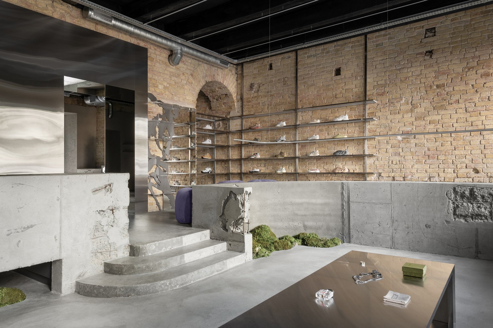 Storage X Domaine 17: A Bold Take on Industrial Showroom Interior Design by Temp Project