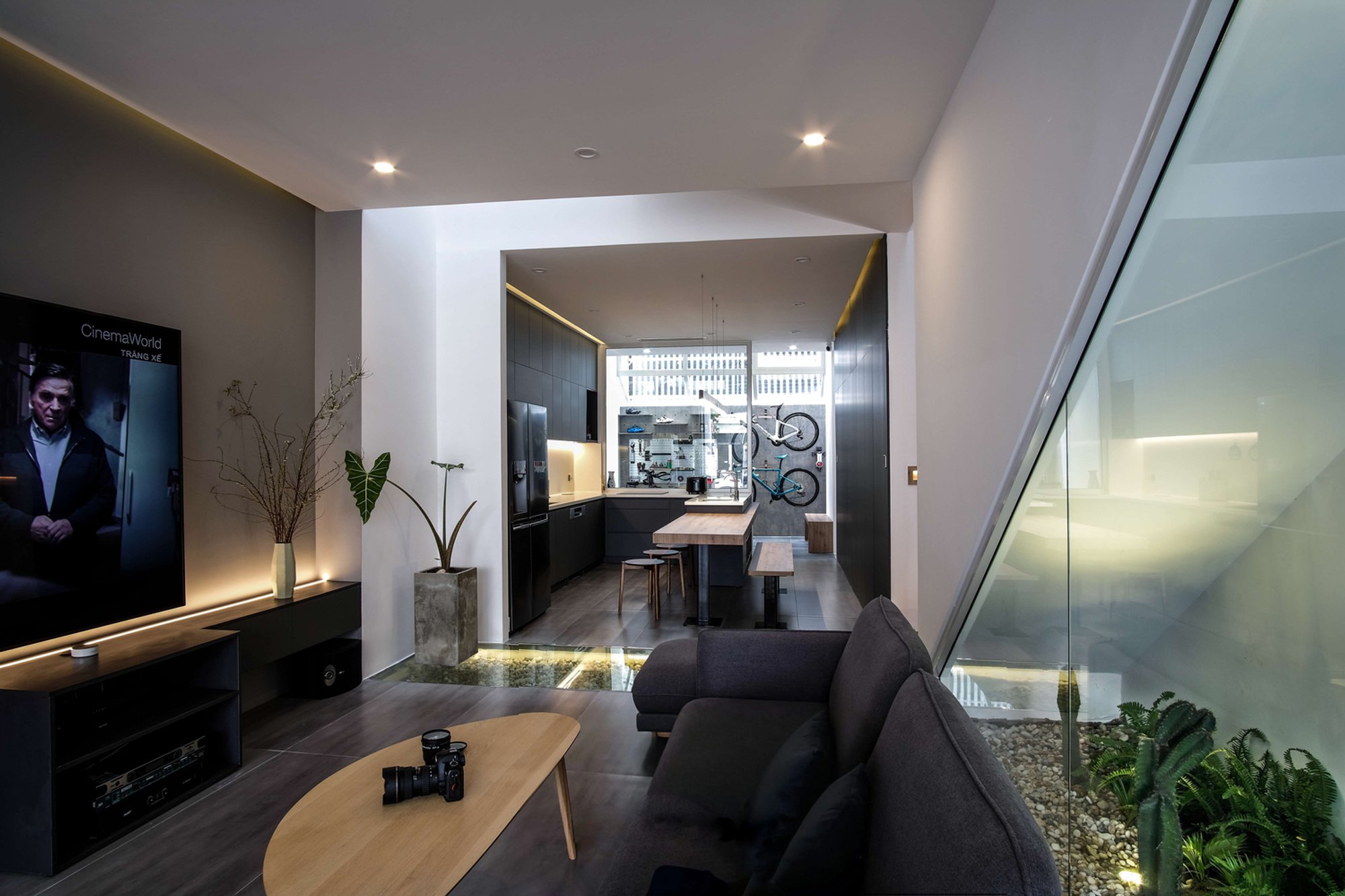 Modern Concrete House in Vietnam: V+J House by NAW Studio