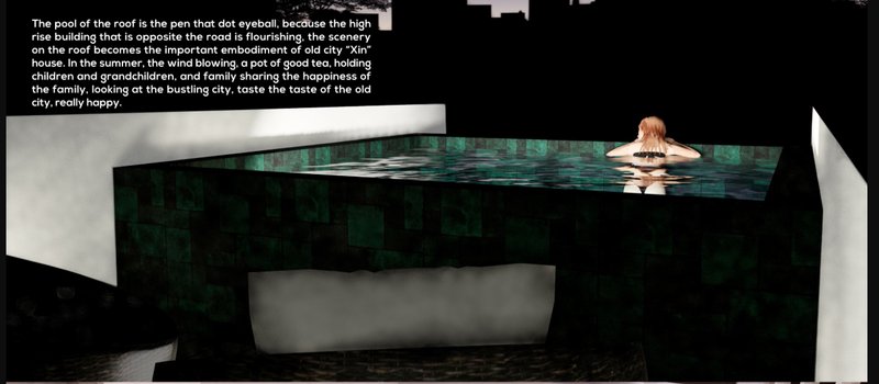 Elevated pool creates a serene escape above the city, blending leisure with urban life.