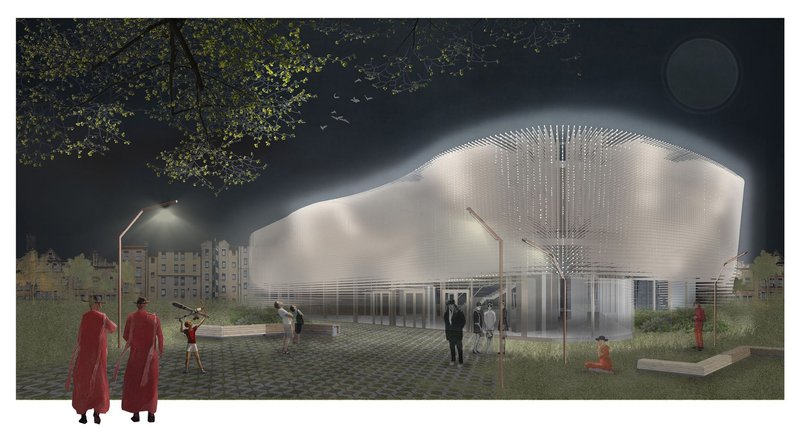 The Cloud — soft geometries and diffused light designed to make learning feel safe